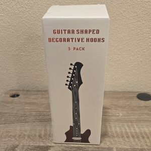 Guitar Shaped Decorative Hooks 3-Pack